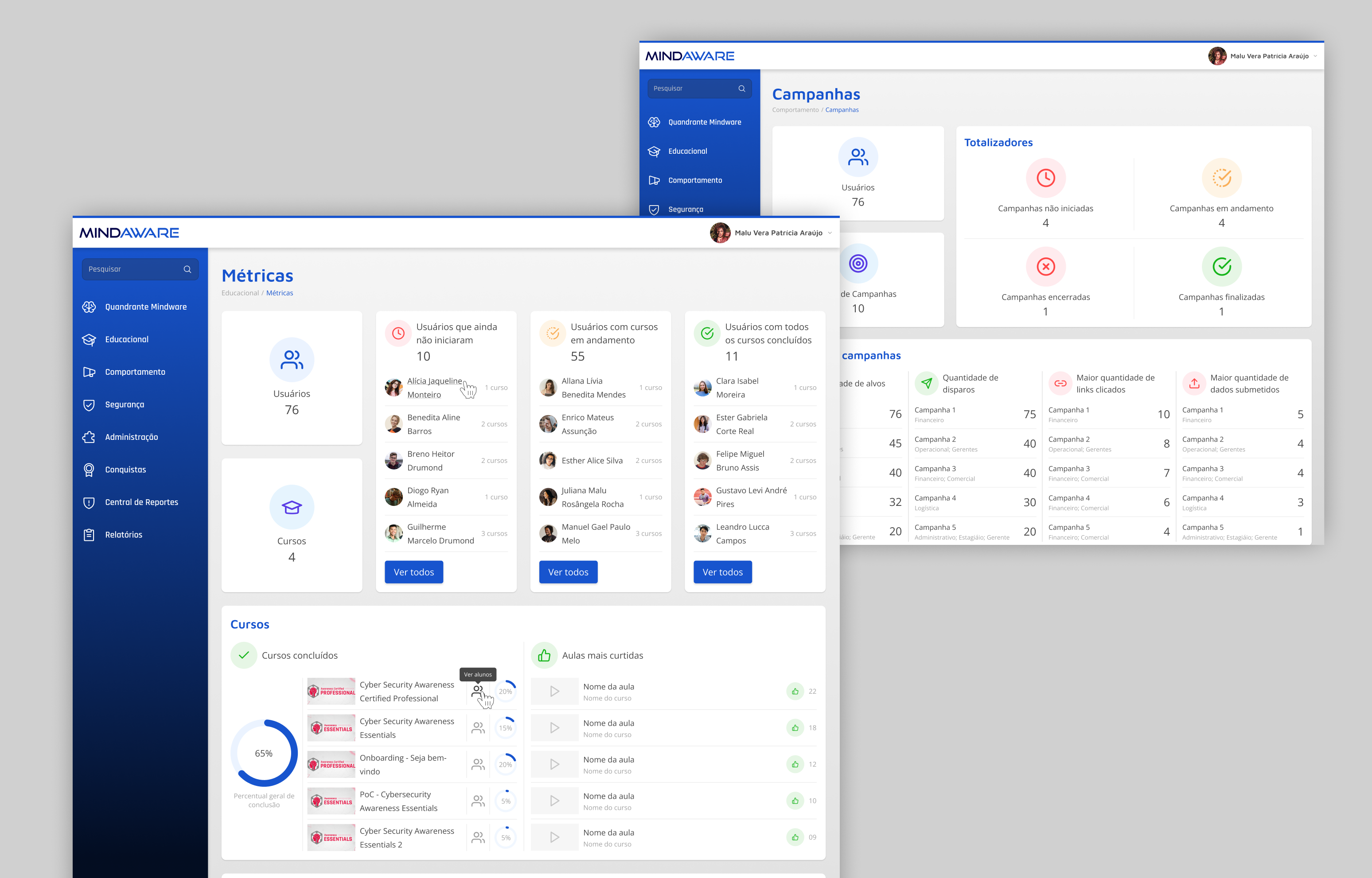 Tela Mobile Responsiva Mindaware