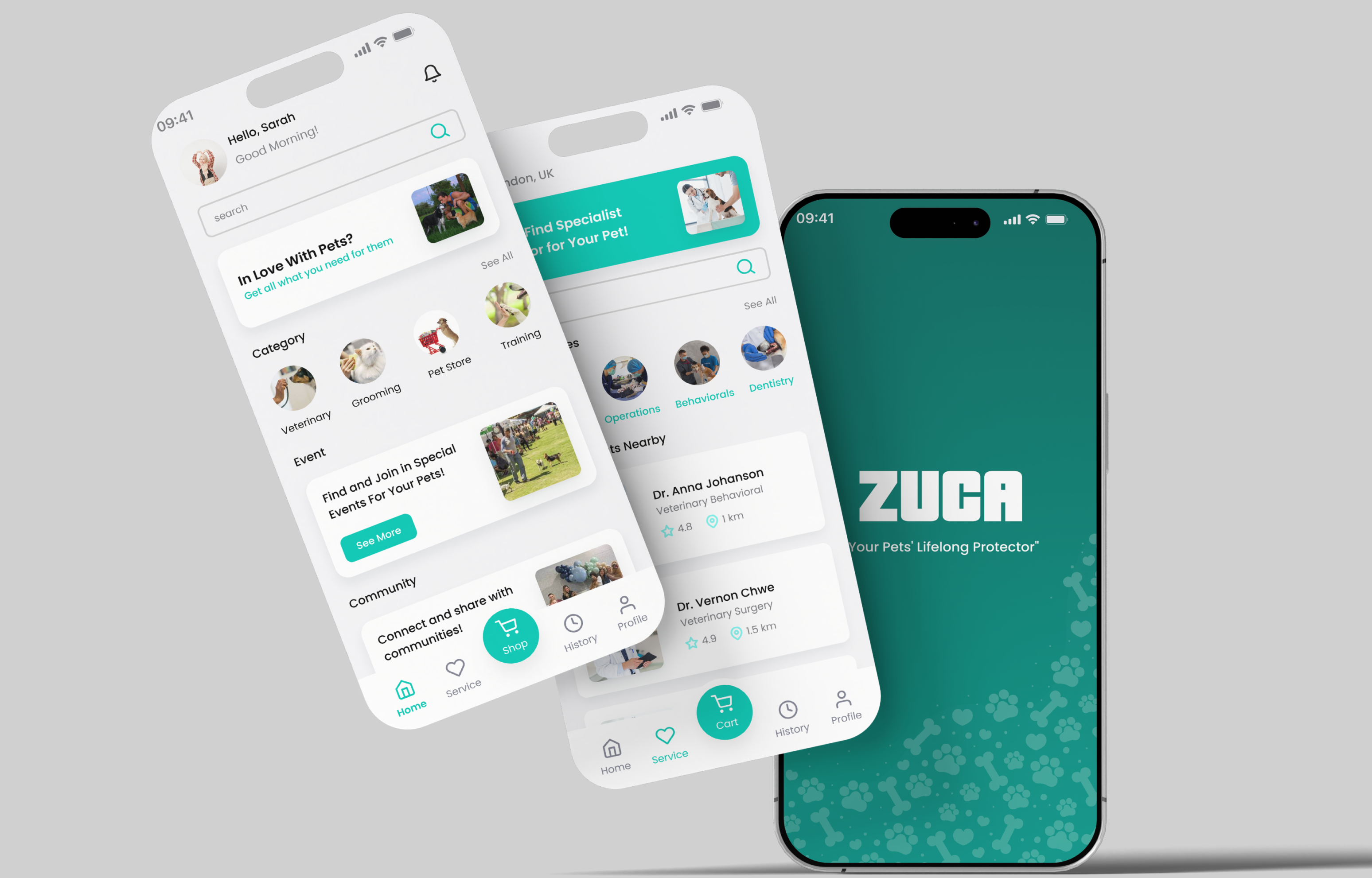 Zuca App - Super App Pet layout
