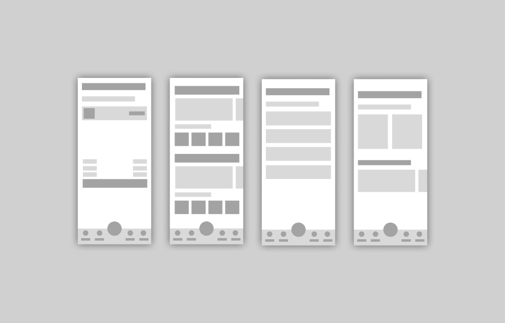 Wireframes Fluxo e Sequência de Telas Zuca App